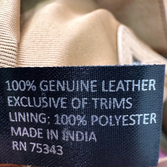 Genuine Leather Hobo Bag | One Size | Tan | NWT 👜 - Picture 13 of 15